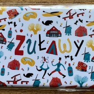 Magnes metalowy Frigo z kolorowym motywem symboli żuławskich(m)